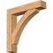 Ekena Millwork Thorton Block Smooth Bracket w/ Offset Brace, Western Red Cedar, 7 1/2"W x 38"D x 38"H BKT0806X38X38THR05SWR - alternate 1